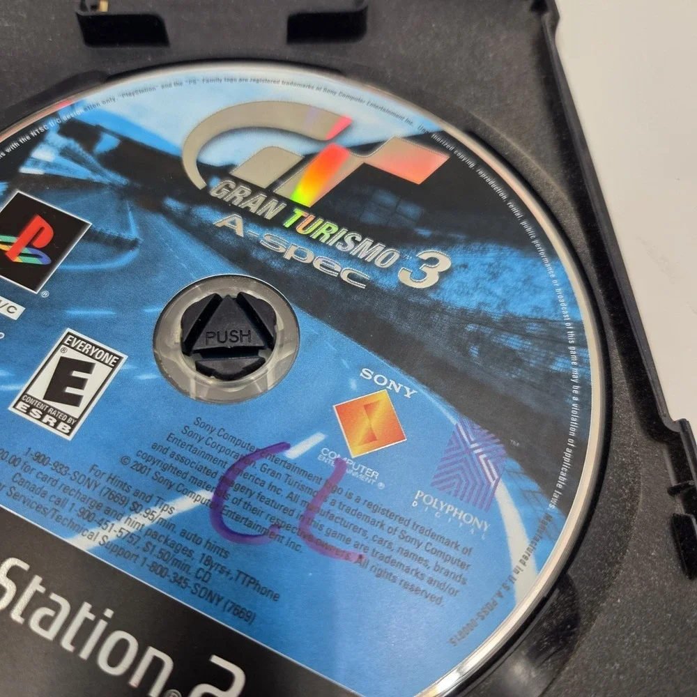 Gran Turismo 3 A-spec‎ Sony PlayStation 2 PS2 Car Racing Game Black Label CIB